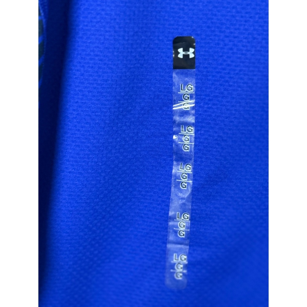 Under Armour Mens ColdGear Reactor Fitted Mock Neck Long Sleeve Blue Large - Picture 5 of 10